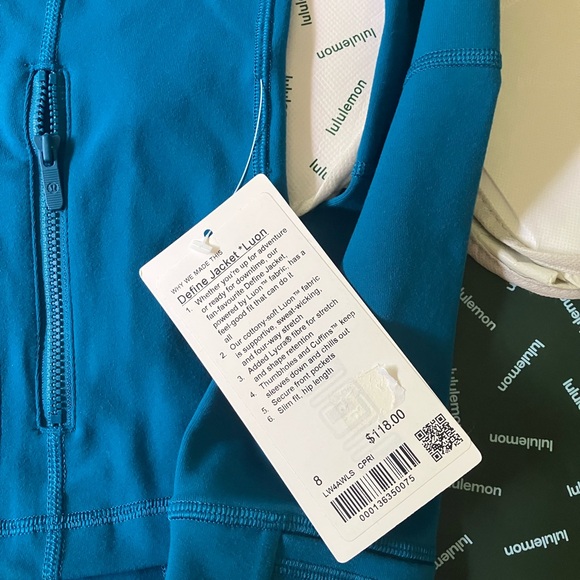 NWT Lululemon Define Jacket *Luon, Sz 8, Capri - Picture 9 of 10